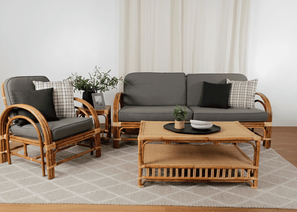 Pretzel Daybed - Jungle with Grey Covers Alfresco Lounging Pretzel