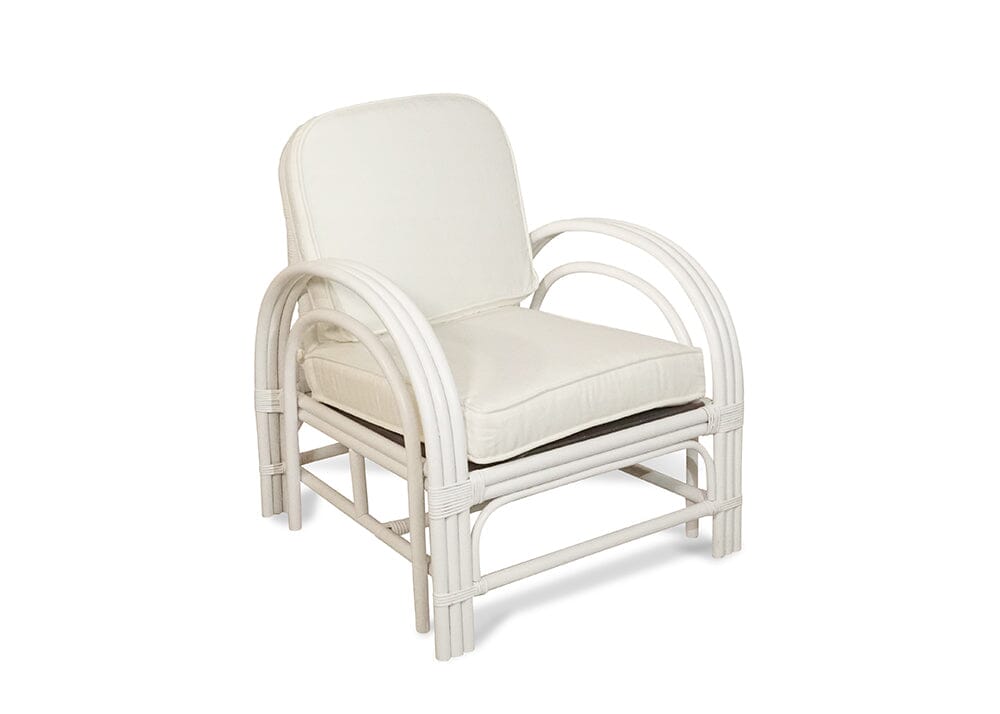 Pretzel Armchair - White with White Cushions Alfresco Lounging Pretzel