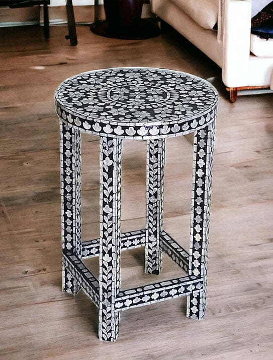 Splendour Round Side Table Side Tables Vast Furniture