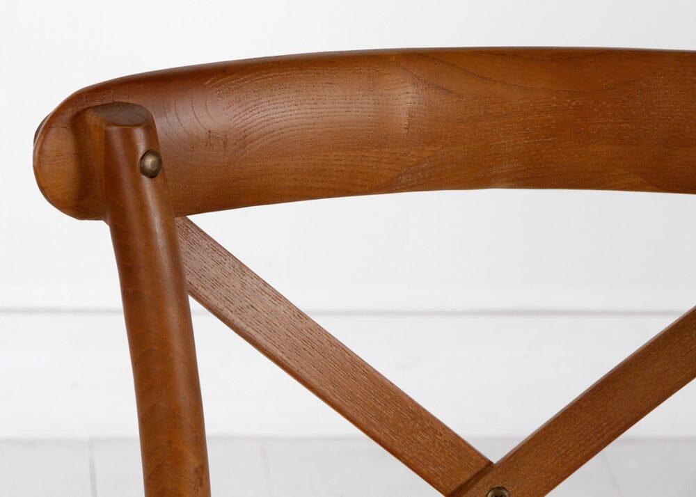 Sable Cross Back Chair - White Dining Chairs Cross Back