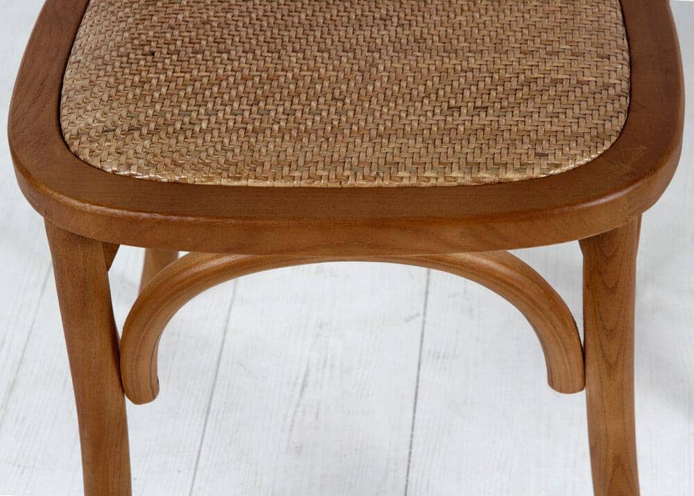 Cross Back Counter Stool - Tallow Stools Vast Furniture + Home