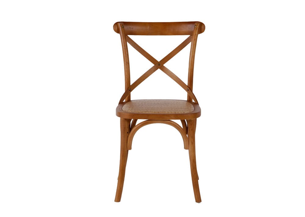 Sable Cross Back Chair - White Dining Chairs Cross Back