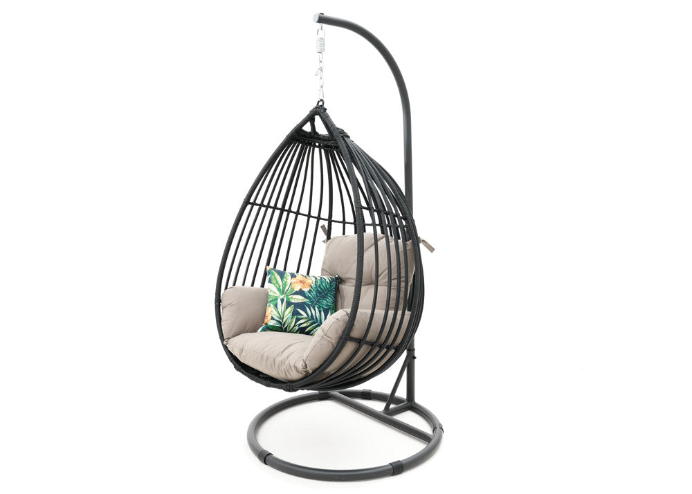 Moses Hanging Egg Chair in black