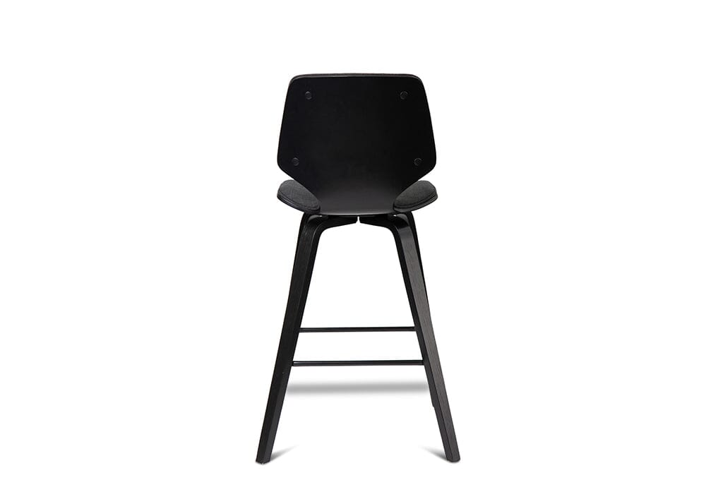 Ryde Black / Grey Fabric Barstool Stools Vast Furniture