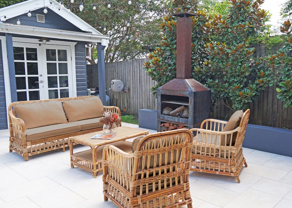 Avoca Daybed with Taupe Cushions Alfresco Lounging Avoca