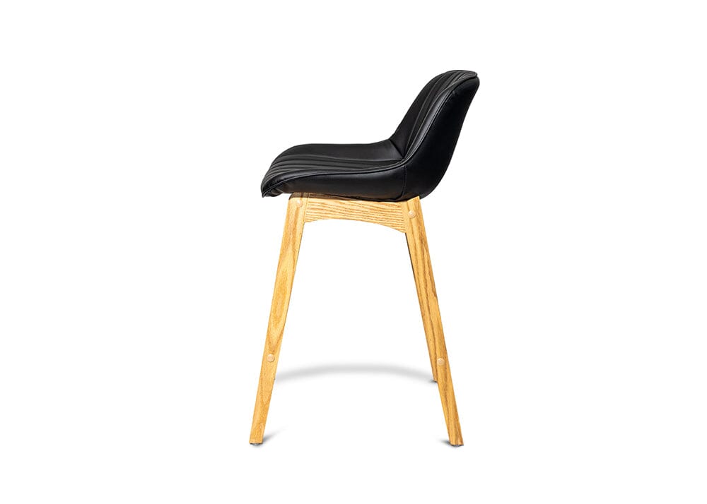 Zoe Black Barstool Stools Vast Furniture