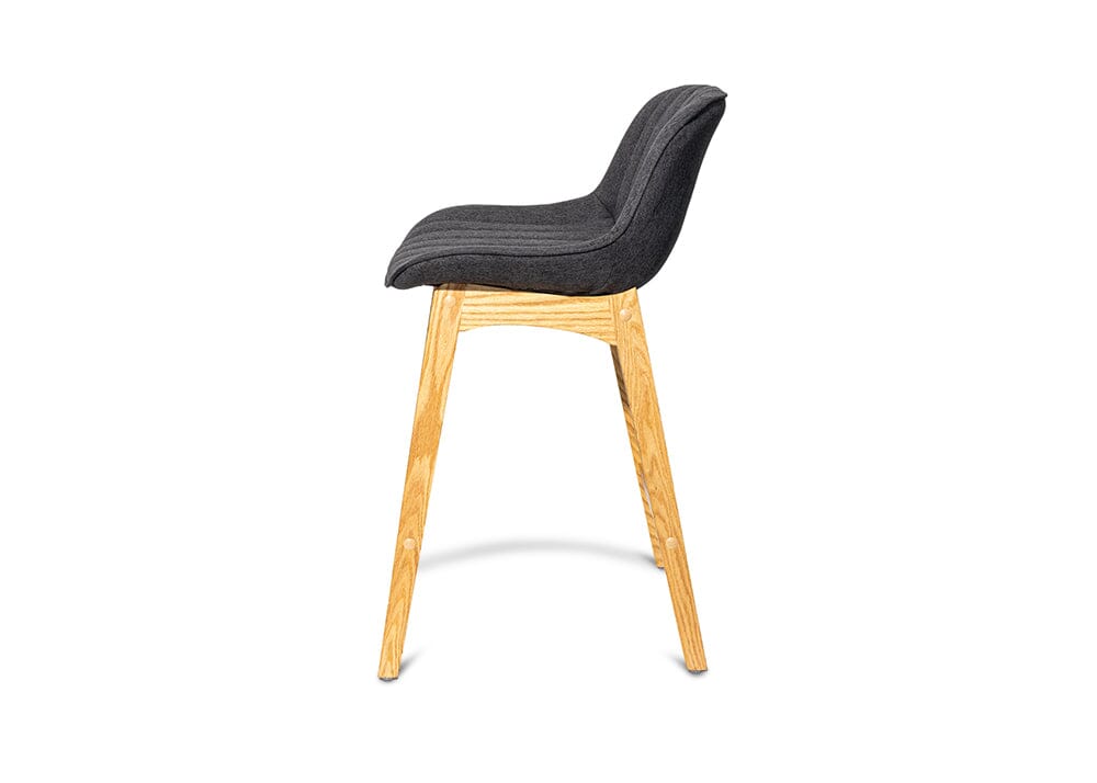 Zoe Charcoal Barstool Stools Vast Furniture