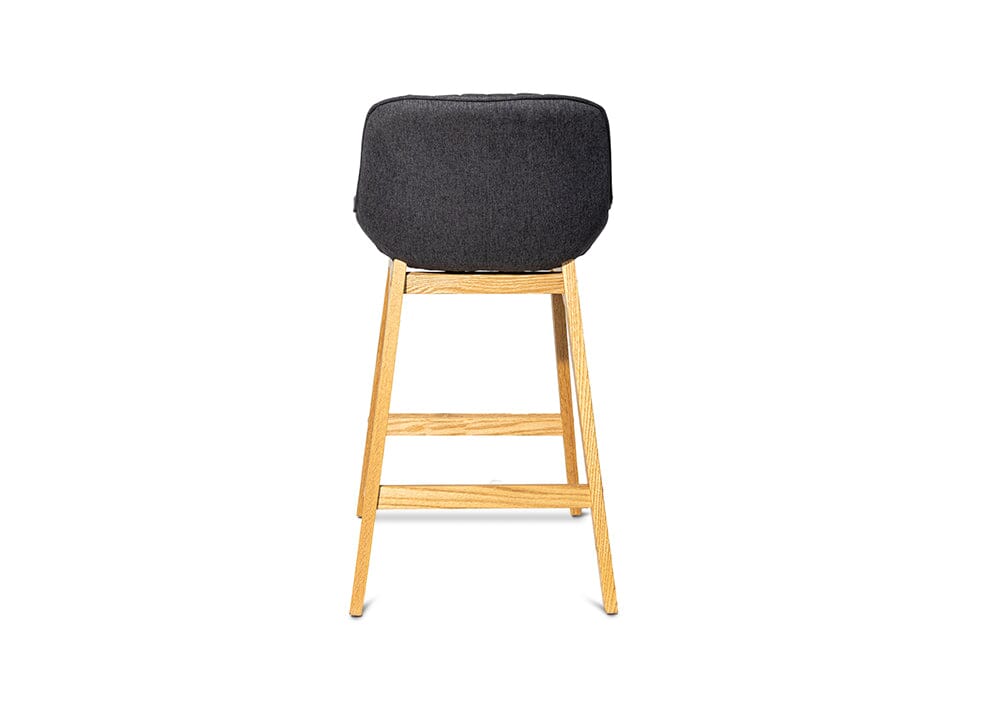 Zoe Charcoal Barstool Stools Vast Furniture