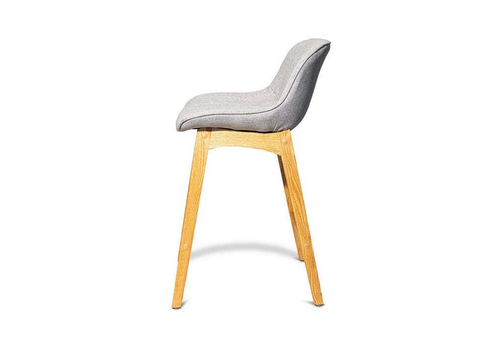Zoe Light Grey Barstool Stools Vast Furniture