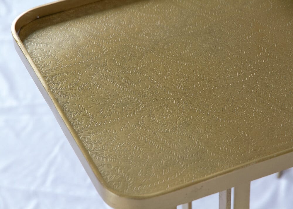 Jean Etched Side Table - Large Lamp Tables Smile Interiors