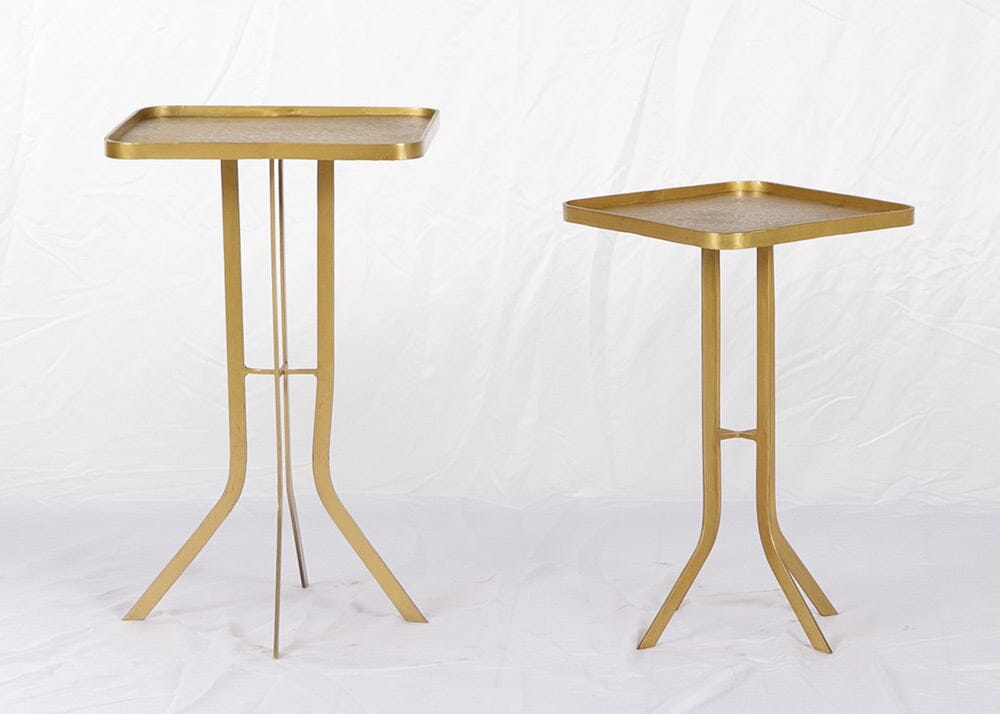 Jean Etched Side Table - Small Lamp Tables Smile Interiors