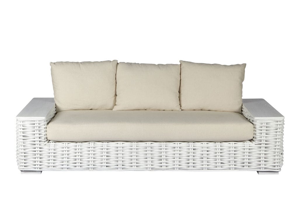 Montego 3 Seater Sofa - white Alfresco Lounging Cirebon