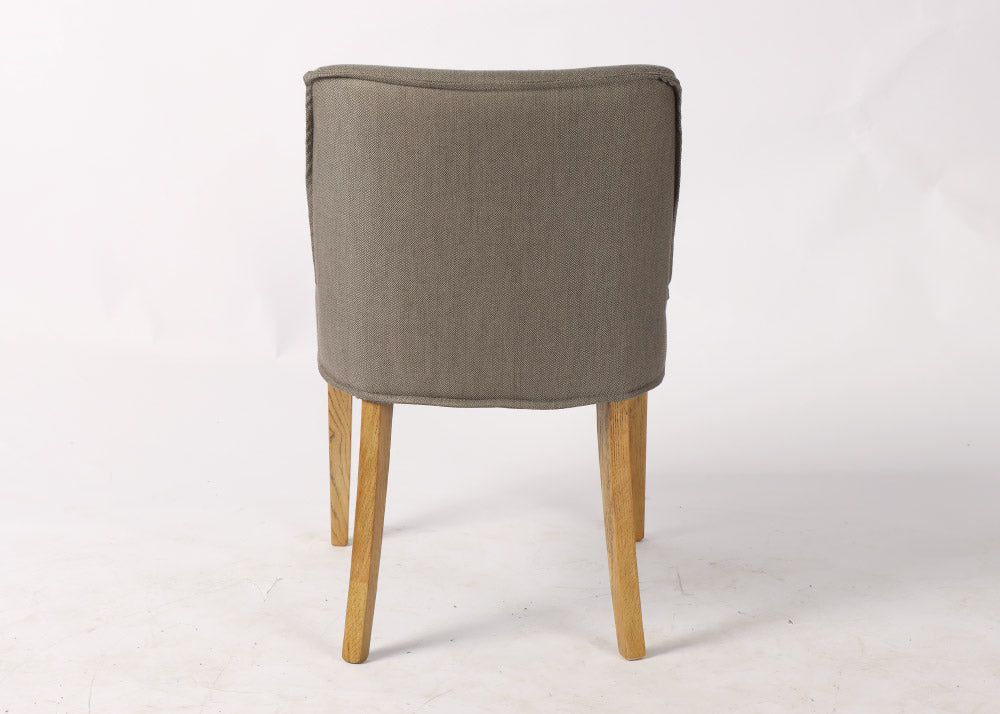 Osli Dining Chair - frost grey back view
