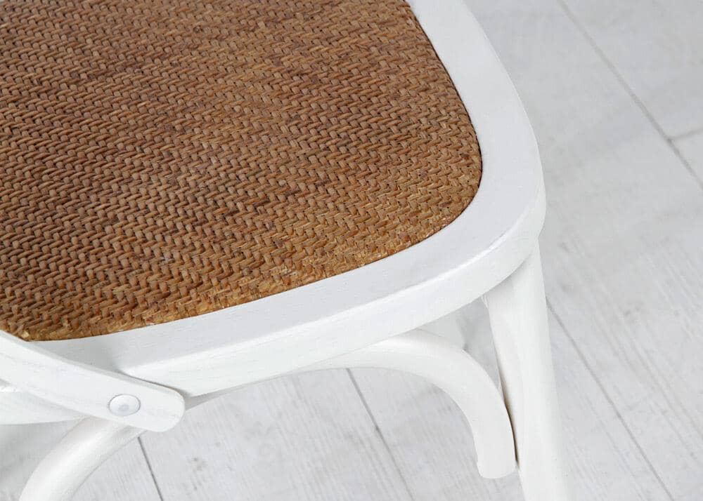 Cross Back Chair Wooden Back - seat