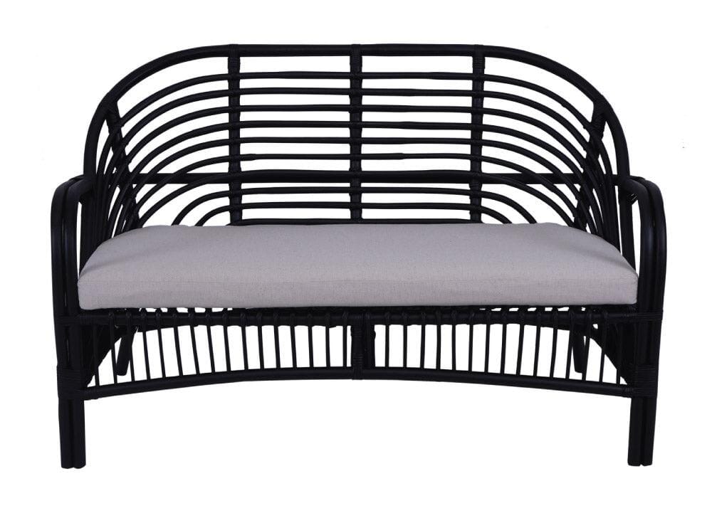Zuni 2 Seater Chair - Black Alfresco Lounging Cirebon