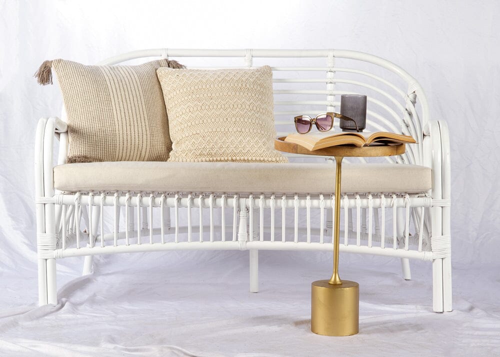 Zuni 2 Seater Chair - White Alfresco Lounging Cirebon
