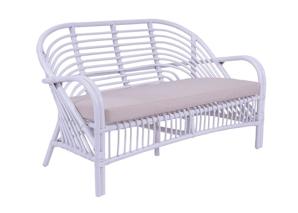 Zuni 2 Seater Chair - White Alfresco Lounging Cirebon