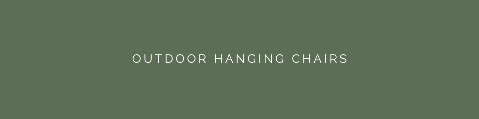 outdoor hanging chairs