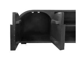 Nico Wooden Media Unit - Black Entertainment Units Vast Furniture 