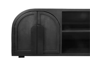 Nico Wooden Media Unit - Black Entertainment Units Vast Furniture 