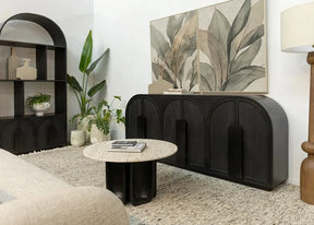 Nico Wooden Sideboard - Black Buffets Vast Furniture 