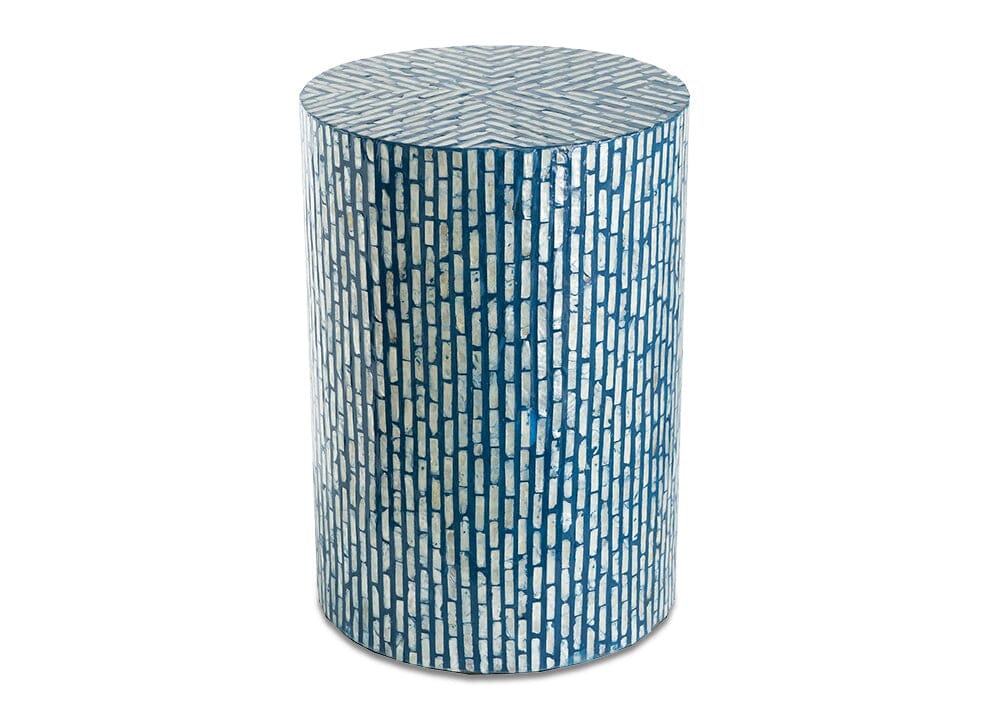 Turquoise Shell Side Table Side Tables Vast Furniture 