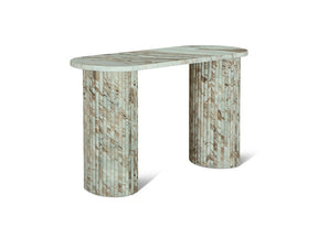 Forli Butterscotch Marble Flute Console