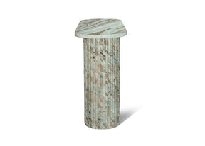 Forli Butterscotch Marble Flute Console