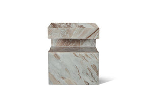 Cove Butterscotch Marble Side Table