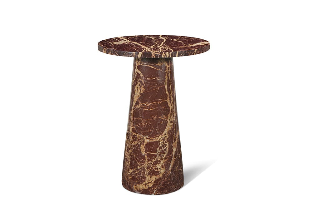 Ravenna Red Marble Side Table Lamp Tables Marble Collection 