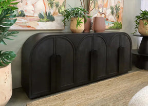 Nico Wooden Sideboard - Black Buffets Vast Furniture 