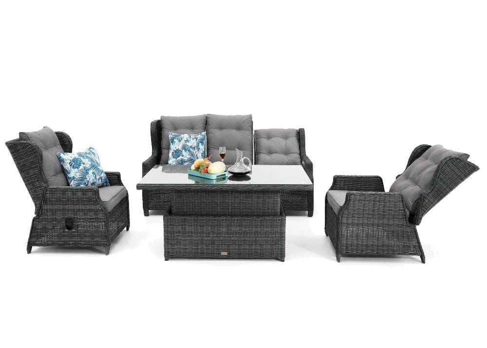 Barcelona 4 Piece Full Recliner Set Outdoor Seating Nest 