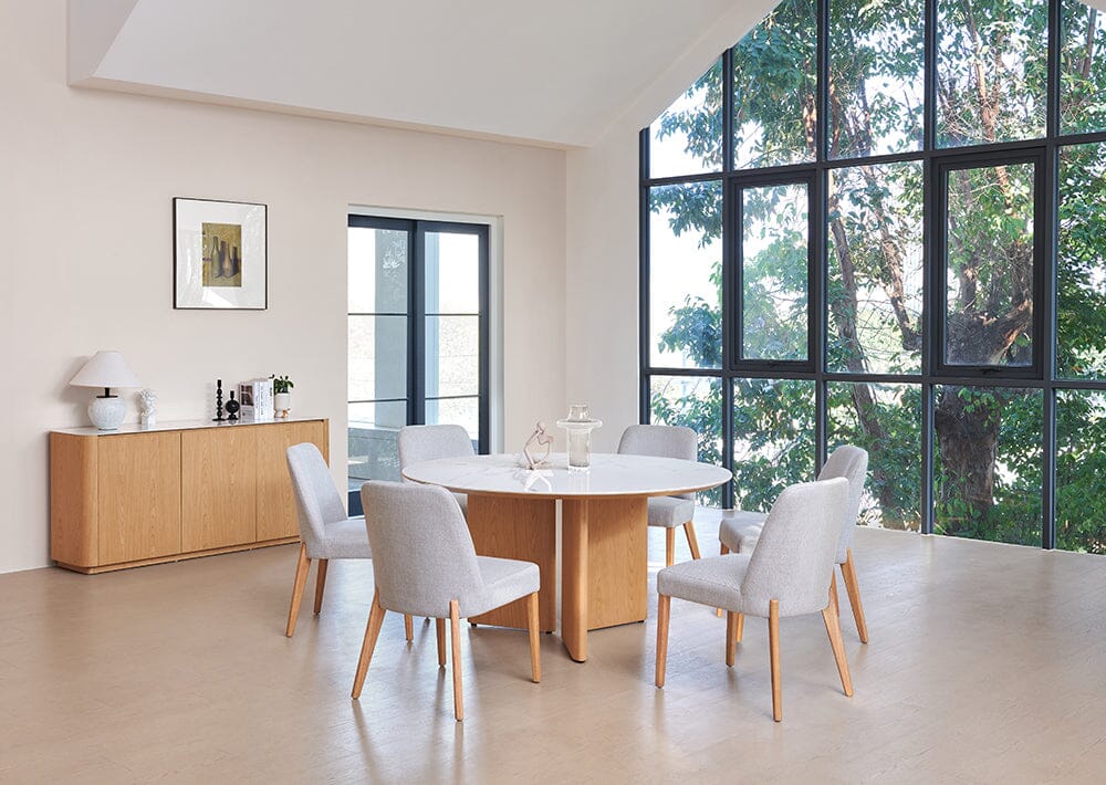 Stanza Dining Table Round Dining Tables Vast Furniture + Home 