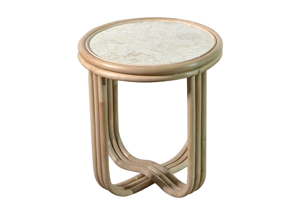 Cali Marble Side Table Lamp Tables Elements 