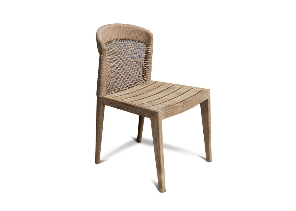 Drift Chair With Rope Dining Chairs Teak 