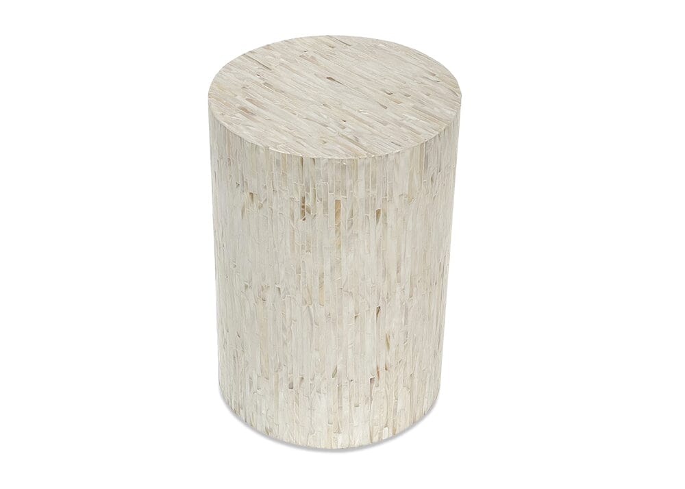 Mother Of Pearl White Side Table Side Tables Vast Furniture 