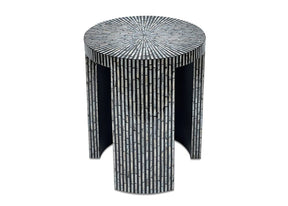 Mother Of Pearl Black Side Table Side Tables Vast Furniture 