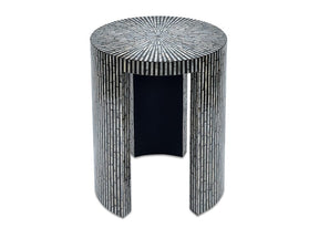 Mother Of Pearl Black Side Table Side Tables Vast Furniture 