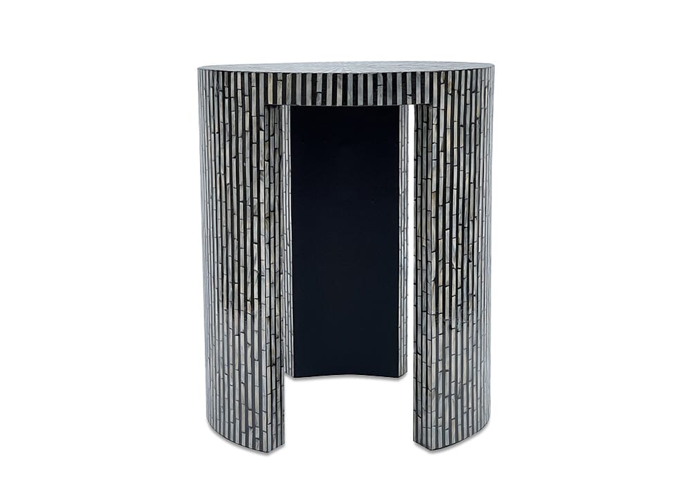 Mother Of Pearl Black Side Table Side Tables Vast Furniture 
