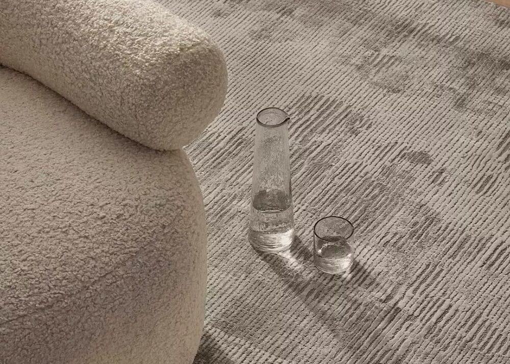 Glebe Rug - Silver (2000x3000) Rugs and Mats Weave Rugs 