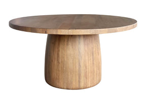 Boab Round Dining Table - Warm Teak Finish Dining Tables Boab 