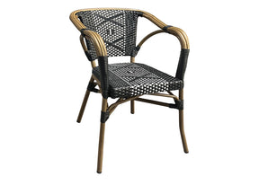 Knot pattern outdoor dining chair