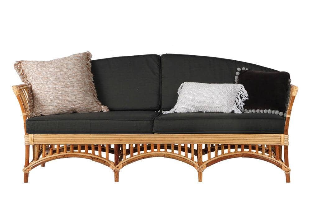 Kuranda 3 Seater Daybed Jungle - Black Sand Covers Vast Furniture 