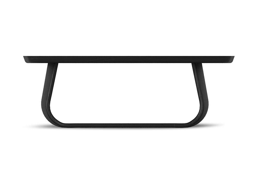 Lambert Rectangle Coffee Table - Oak Black Coffee Tables Vast Furniture + Home 