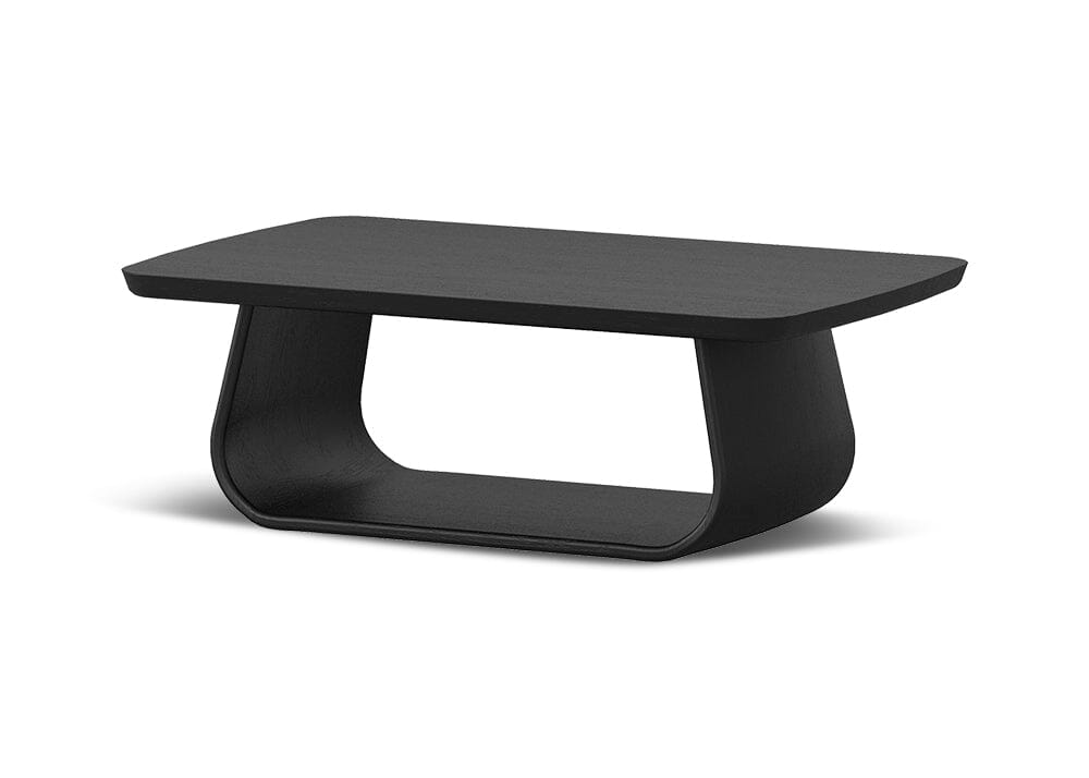 Lambert Rectangle Coffee Table - Oak Black Coffee Tables Vast Furniture + Home 