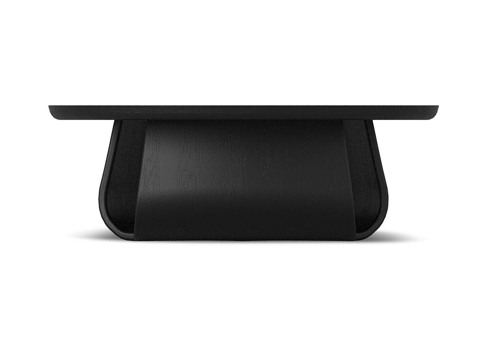 Lambert 950 Round Coffee Table - Oak Black Coffee Tables Vast Furniture + Home 