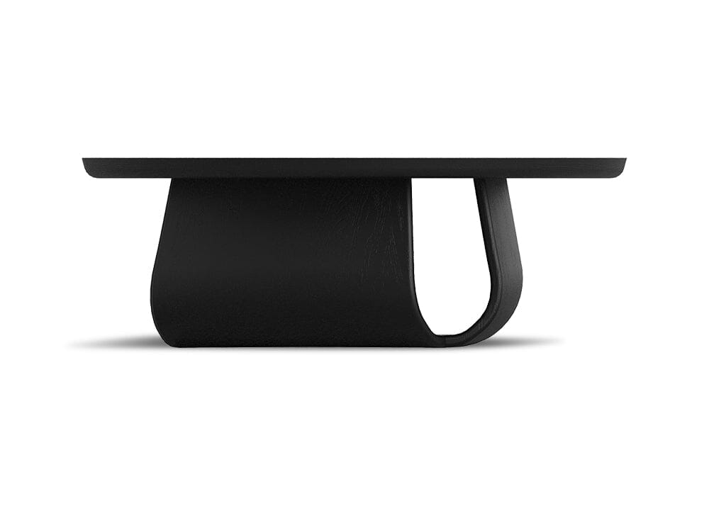 Lambert 950 Round Coffee Table - Oak Black Coffee Tables Vast Furniture + Home 