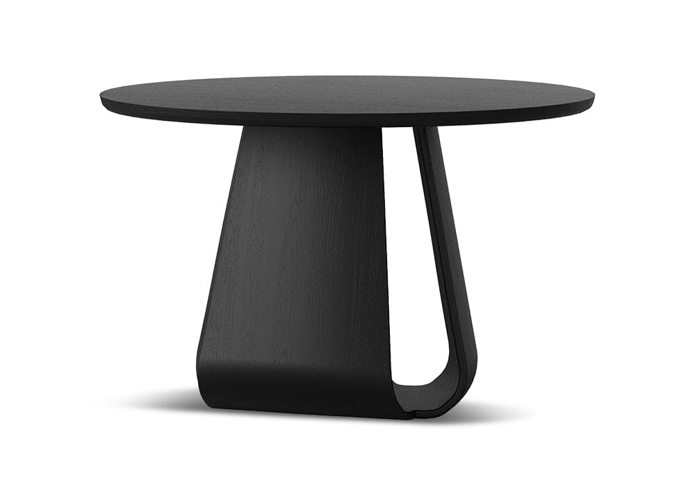 Lambert 1250 Round Dining Table - Oak Black Tables Vast Furniture + Home 