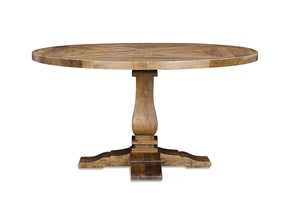 Lyon Round Dining Table - Mango Parquetry (120)