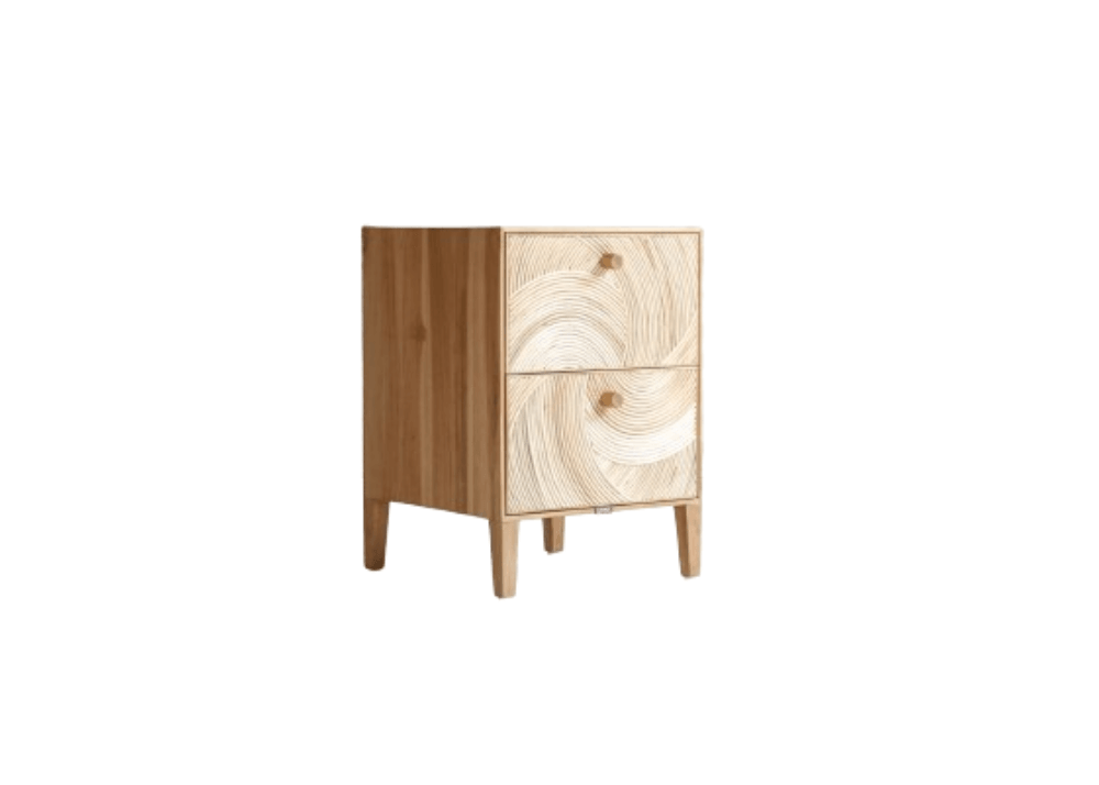 Malibu Bedside Table Two Drawers